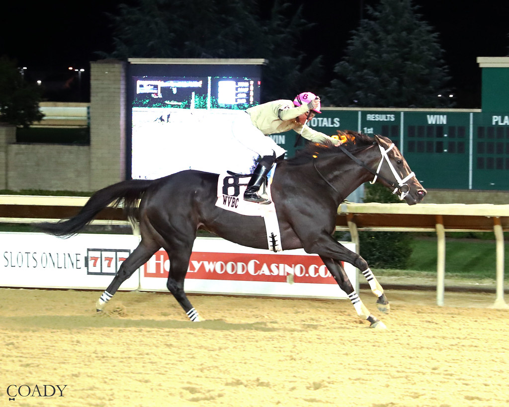 Teachintherelease romps in Sam Huff Classic
